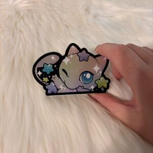New Michelle Coffee Holographic Mew Pokemon Sticker
